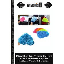 Armoris Mikrofiber Araç Yıkama Eldiveni Pratik Hediyeler Seyahat Hediyesi Temizlik Ekipmanı
