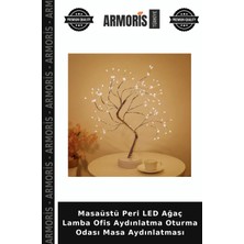 Armoris Masaüstü Peri LED Ağaç Lamba Ofis Aydınlatma Oturma Odası Masa Aydınlatması