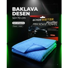 Schön Weiter Araç Oto Mikrofiber Cam Kaporta Parlatma Bezi 50X70 cm | Baklava Desen