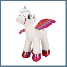 Bezos Kanatlı Unicorn Peluş 42 cm Bbz