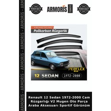 Armoris Renault 12 Sedan 1972-2000 Cam Rüzgarlığı V2 Mugen Oto Parça Araba Aksesuarı Sportif Görünüm