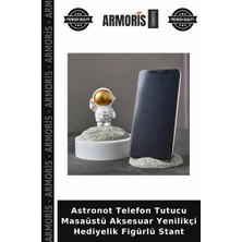 Armoris Astronot Telefon Tutucu Masaüstü Aksesuar Yenilikçi Hediyelik Figürlü Stant