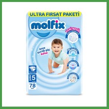 Soi Home Bebek Bezi Ultra Fırsat Paketi 5 Beden 11-18 kg 78 Adet Soı
