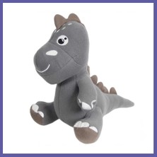 Nida Dino Peluş Oyuncak Gri 25 cm Nıda