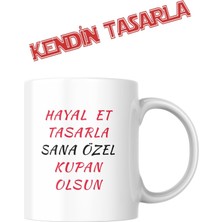 Happy Trend Kendin Tasarla Yüksek Kalite Ultra Beyaz Kupa