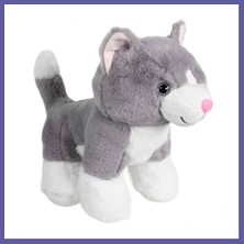 Nida Kedi Peluş Gri 36 cm Nıda