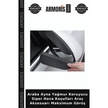 Armoris Araba Ayna Yağmur Koruyucu Siper Hava Koşulları Araç Aksesuarı Maksimum Görüş