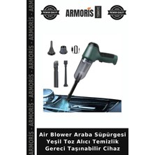 Armoris Air Blower Araba Süpürgesi Yeşil Toz Alıcı Temizlik Gereci Taşınabilir Cihaz