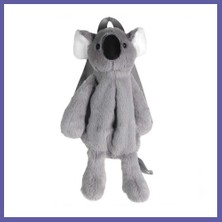 Nida Koala Peluş Çanta Gri Nıda