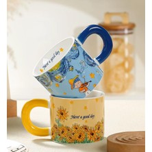 Happy Trend Gogh Tasarımlı Seramik Kupa