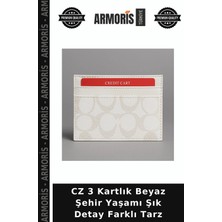 Armoris Cz 3 Kartlık Beyaz Şehir Yaşamı Şık Detay Farklı Tarz