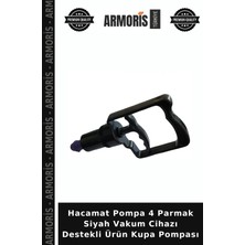 Armoris Hacamat Pompa 4 Parmak Siyah Vakum Cihazı Destekli Ürün Kupa Pompası
