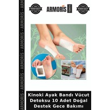 Armoris Kinoki Ayak Bandı Vücut Detoksu 10 Adet Doğal Destek Gece Bakımı