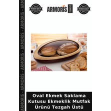 Armoris Oval Ekmek Saklama Kutusu Ekmeklik Mutfak Ürünü Tezgah Üstü