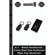 Armoris A-1 - Metal Anahtarlık - Füme Özel Gün Kullanışlı Obje Cep Aksesuarı