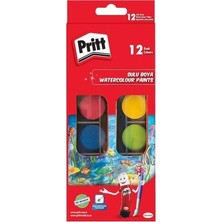 TeknoKapsül Pritt-Suluboya 12 Renk Büyük Tablet