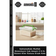 Armoris Saklamakabı Mutfak Düzenleyici Çok Amaçlı 5 Lt Ev Düzeni Kiler Kutusu Erzak Kabı