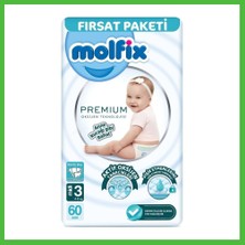 Bezos Premium Bebek Bezi Fırsat Paketi 3 Beden 4-9 kg 60 Adet Arz