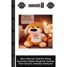 Armoris Özür Dilerim Tişörtlü Peluş Oyuncak Köpek Duygusal Hediye Tatlı Sürpriz Arkadaş Hediyesi