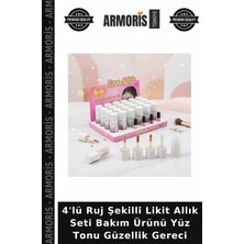 Armoris 4'lü Ruj Şekilli Likit Allık Seti Bakım Ürünü Yüz Tonu Güzellik Gereci