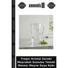 Armoris Tropic Kristal Sürahi Meşrubat Sunumu Yemek Masası Meyve Suyu Kabı