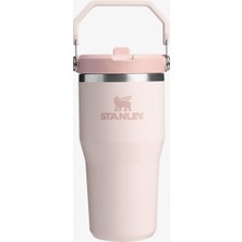 Royal Rain Store Stanley Iceflow Flip Straw Tumbler Pipetli Termos Bardak, 0.60 Litre, Pembe Kuvars (Rose Quartz)