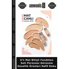 Armoris 6'lı Mat Bitişli Fondöten Seti Pürüzsüz Görünüm Güzellik Ürünleri Hafif Doku