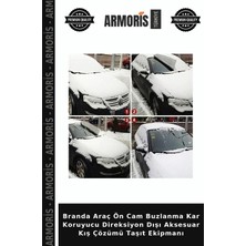 Armoris Branda Araç Ön Cam Buzlanma Kar Koruyucu Direksiyon Dışı Aksesuar Kış Çözümü Taşıt Ekipmanı