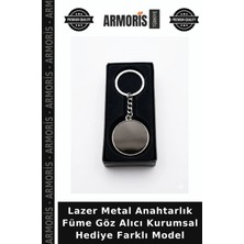 Armoris Lazer Metal Anahtarlık Füme Göz Alıcı Kurumsal Hediye Farklı Model