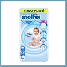 Bezos Bebek Bezi Fırsat Paketi 4 Beden 7-14 kg 62 Adet MBT06