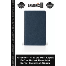 Armoris Parseller - 4 Salpa Deri Kapak Defter Notluk Masaüstü Gereci Kurumsal Ajanda