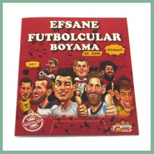 Bşk Virgo Efsane Futbolcular Çıkartmalı Maskeli Boyama Kitabı BSK2026