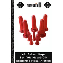 Armoris Yüz Bakımı Kupa Seti Yüz Masajı Cilt Arındırma Masaj Aletleri