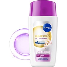 Royal Rain Store Nıvea SPF50 LUMINOUS630 Skin Glow Aydınlatıcı Yüz Güneş Kremi 40ML, Nemlendirici, Eşit Cilt Tonu, Niasinamid, Thiamidol