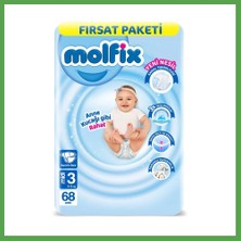 Bezos Bebek Bezi Fırsat Paketi 3 Beden 4-9 kg 68 Adet Mgc