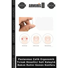 Armoris Paslanmaz Çelik Ergonomik Tırnak Düzeltici Seti Kolaylık Bakım Rutini Günün Konforu