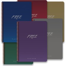 Royal Rain Store Keskin Color 16,5 * 22,5 80 Yaprak Kareli Pp Kap.free Platinum Defter