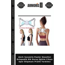 Armoris Akıllı Sensörlü Postür Düzeltici Ortopedik Dik Duruş Eğitim Cihazı Spor Ekipmanı Pratik Yardımcı