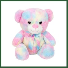 Bezos Gökkuşağı Renkli Peluş Ayı 45 cm Bzst