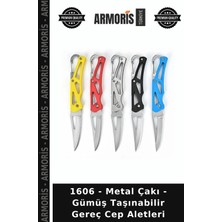 Armoris 1606 - Metal Çakı - Gümüş Taşınabilir Gereç Cep Aletleri