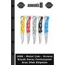 Armoris 1606 - Metal Çakı - Kırmızı Küçük Gereç Fonksiyonel Araç Ufak Ekipman