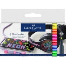 TeknoKapsül Faber-Castell Markör Neon 6 Renk Set