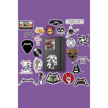 Royal Rain Store Metallica Rock Sticker Paketi/bullet Journal Defter Çıkartma Ajanda Laptop Etiket