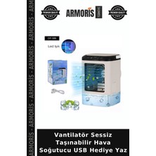 Armoris Vantilatör Sessiz Taşınabilir Hava Soğutucu USB Hediye Yaz