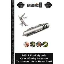 Armoris 703 7 Fonksiyonlu Çakı Gümüş Seyahat Yardımcısı Açık Hava Aleti
