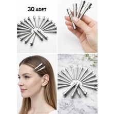Royal Rain Store Alüminyum Saç Pensi 30 Adet Profesyonel Kuaför – Maşa Fön Saç Ayırma Pensi Kuaför Tokası