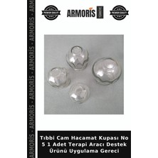 Armoris Tıbbi Cam Hacamat Kupası No 5 1 Adet Terapi Aracı Destek Ürünü Uygulama Gereci