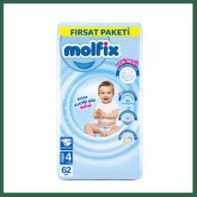 Vintessy Vıntessy Bebek Bezi Fırsat Paketi 4 Beden 7-14 kg 62 Adet BZS01
