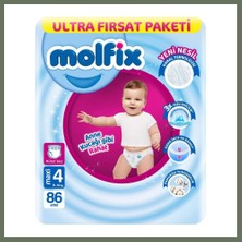 Bezos Külot Bez Ultra Fırsat Paketi 4 Beden 9-14 kg 86 Adet Bezos1