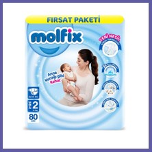 Nida Bebek Bezi Fırsat Paketi 2 Beden 3-6 kg 80 Adet Nıda